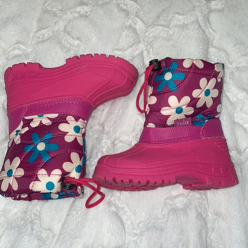 Zula pink rain boots